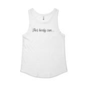 'This body can...' Women's Singlet.