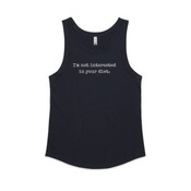 'I'm Not Interested in Your Diet' Women's Singlet.